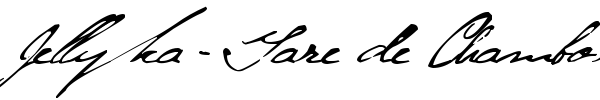 Jellyka - Gare de Chambord font preview